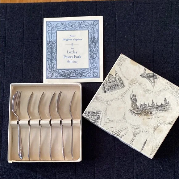 The Loxley Pastry Fork Setting from Sheffield England - Picture 1 of 3